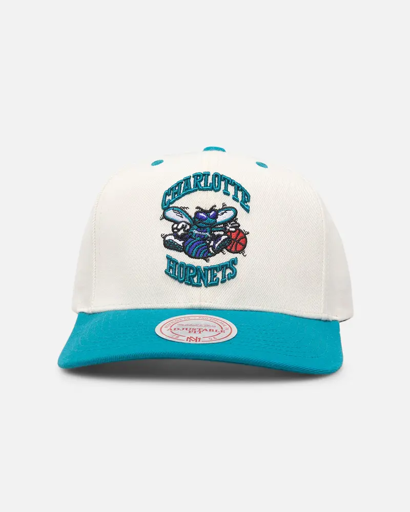 Mitchell & Ness Charlotte Hornets Go Team Go Og Snapback Vintage Cream 1