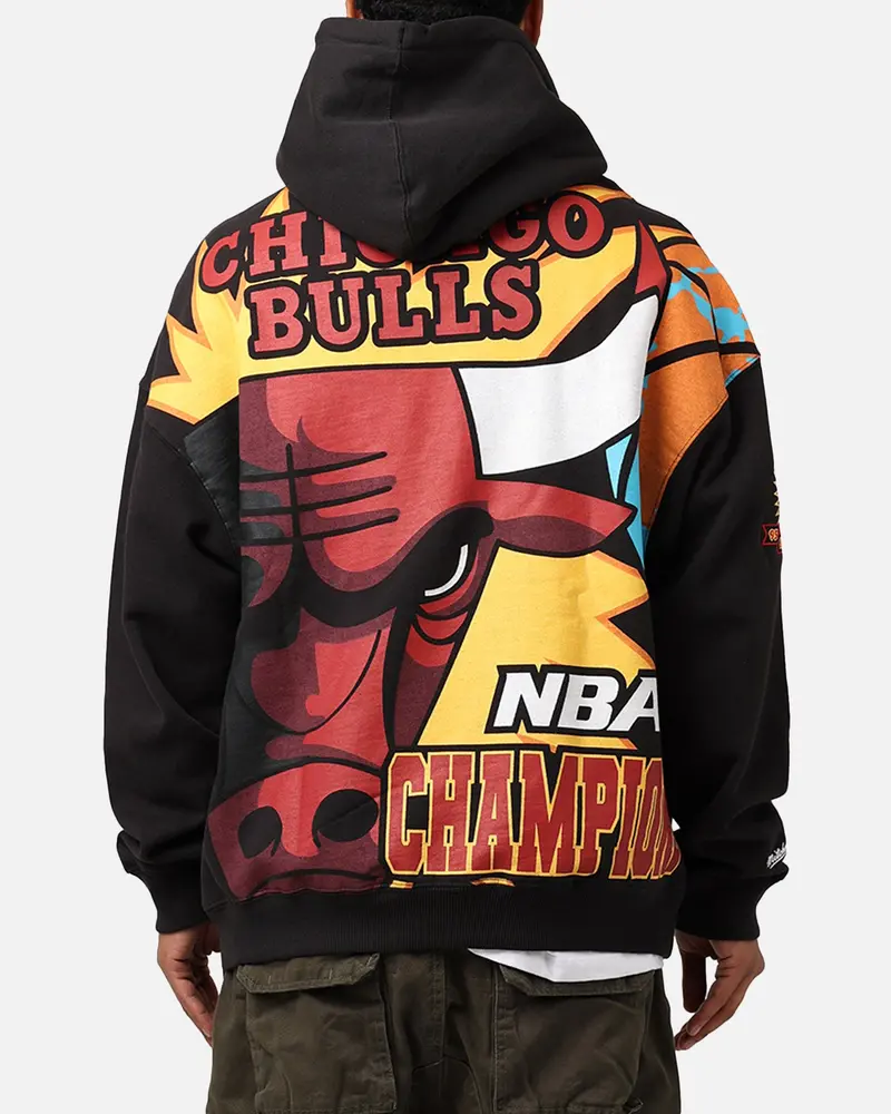 Mitchell & Ness Chicago Bulls 6 Time Hoodie Black 1