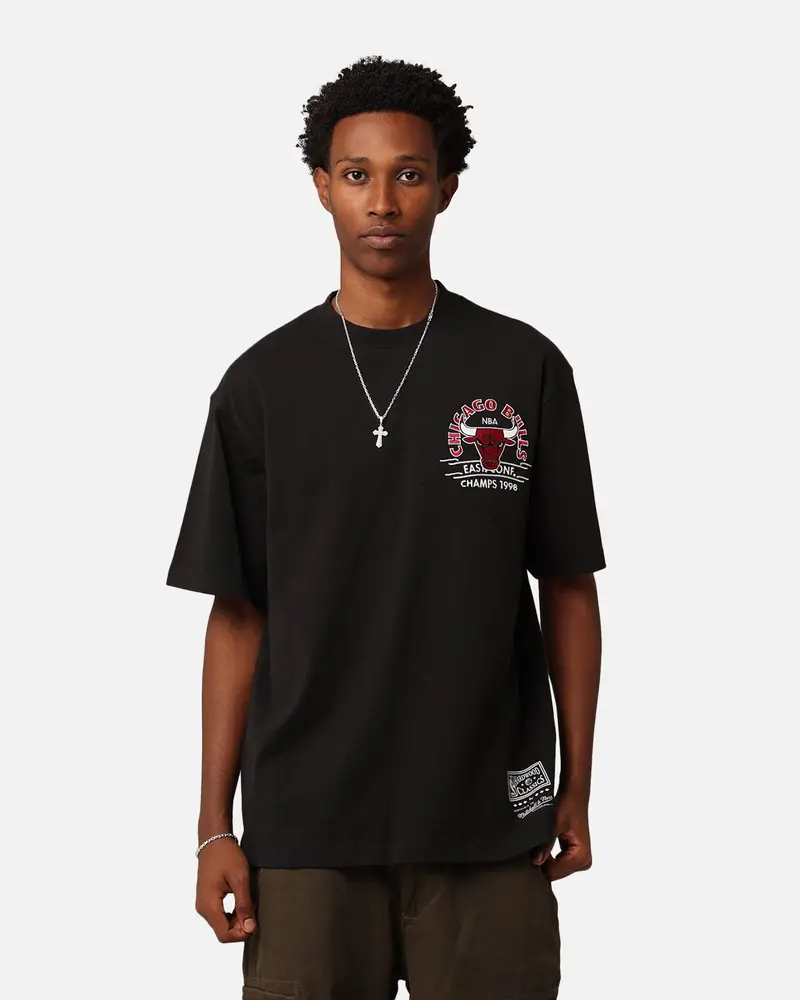 Mitchell & Ness Chicago Bulls Arch T-Shirt Faded Black 1