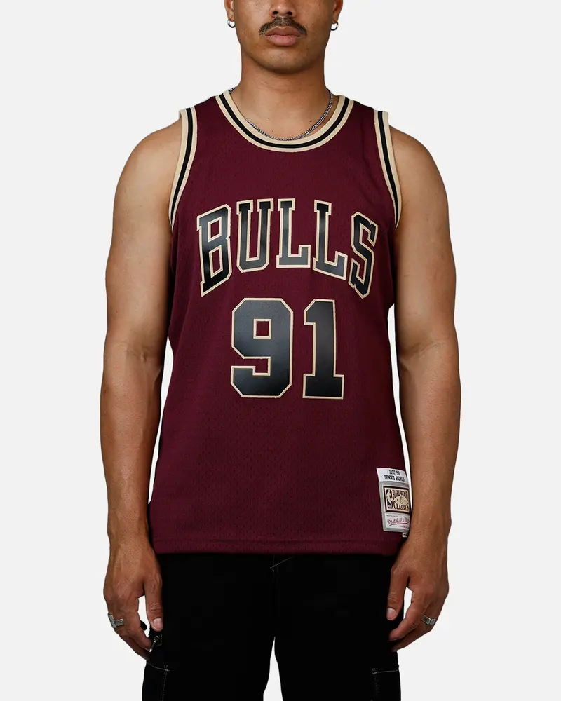 Mitchell & Ness Chicago Bulls Dennis Rodman 1997 Swingman Jersey Burgundy 1