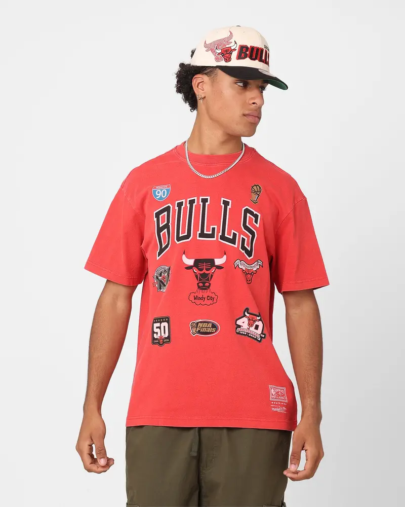 Mitchell & Ness Chicago Bulls Highway Logo T-Shirt Bulls Red 1