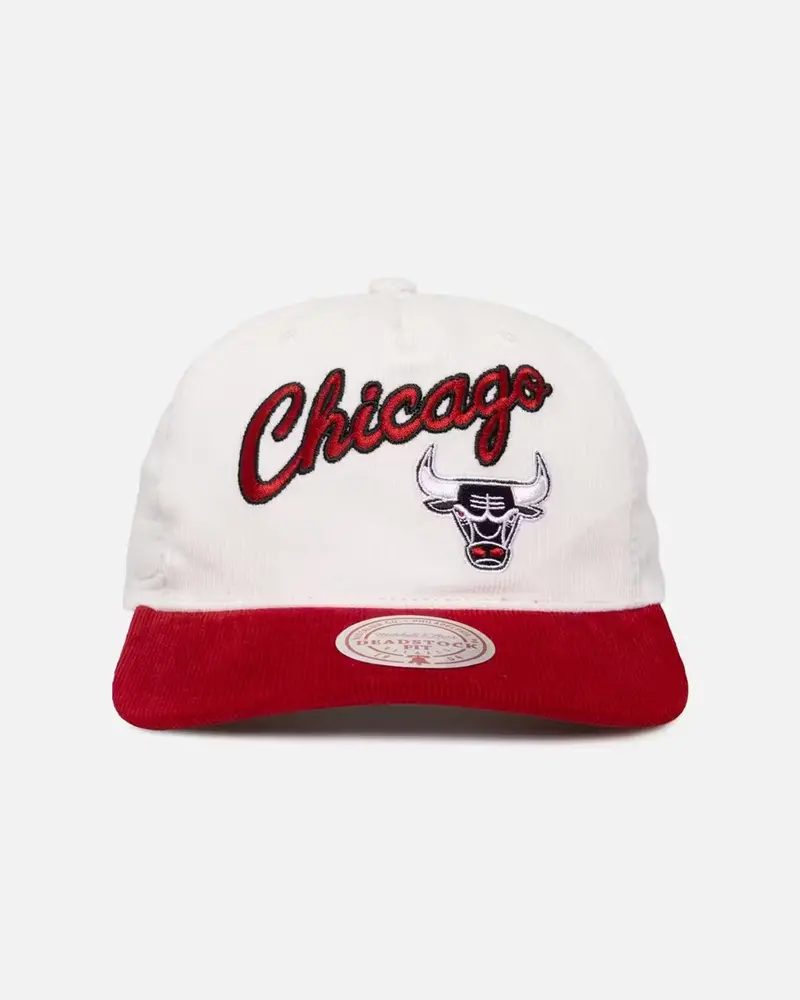 Mitchell & Ness Chicago Bulls History Origin Snapback White/Red 1