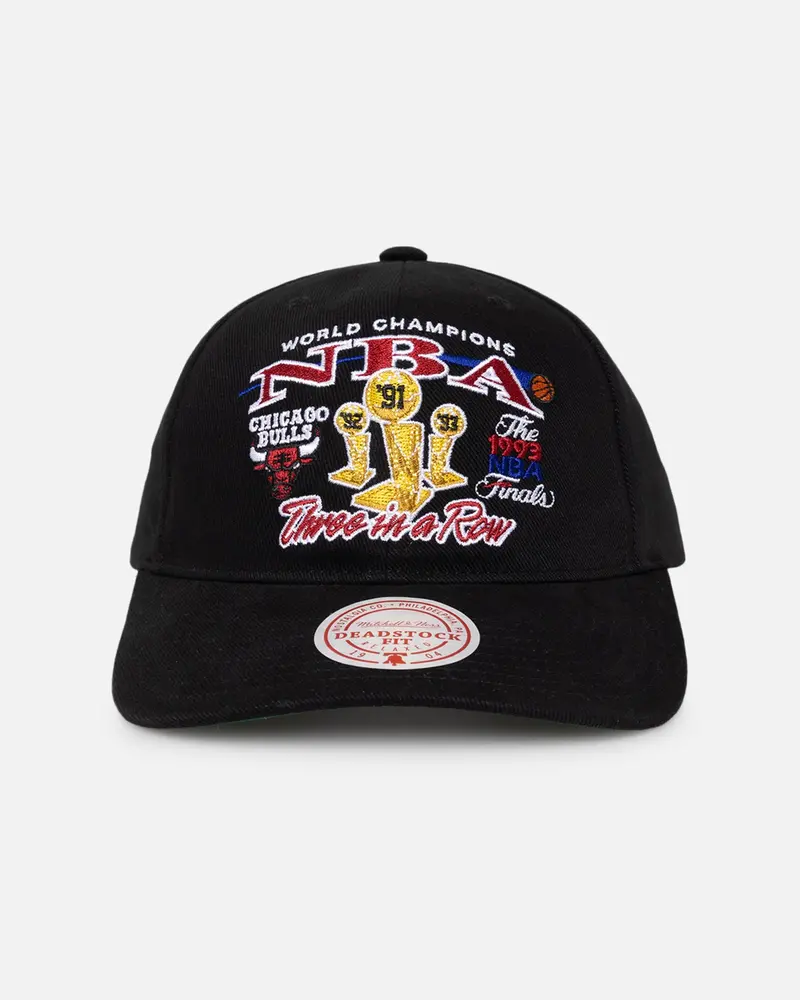 Mitchell & Ness Chicago Bulls Nba Finals Pro Crown Snapback Black 1