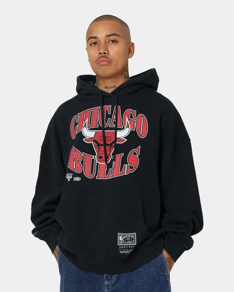 Mitchell & Ness Chicago Bulls Point Guard Hoodie Faded Black 1