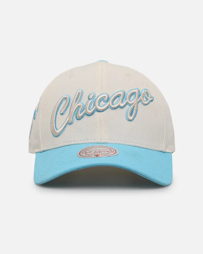 Mitchell & Ness Chicago Bulls 'Sky Blue' Pro Crown Snapback White Cream/Blue 1