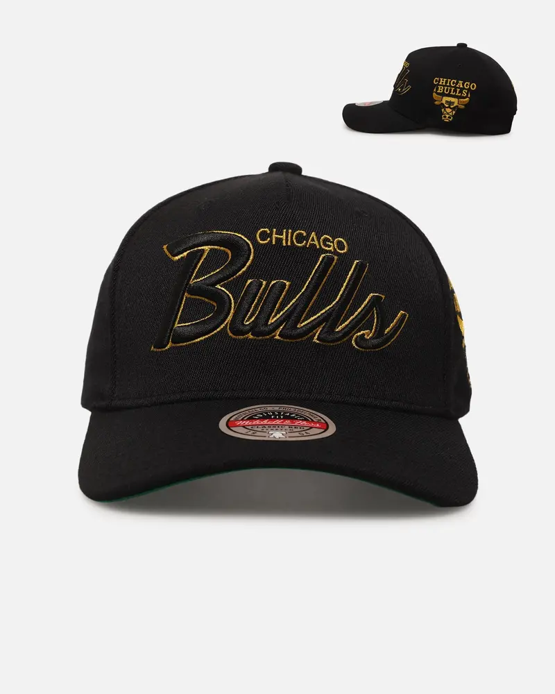 Mitchell & Ness Chicago Bulls 'Team Script' Mvp Snapback Black/Gold 1