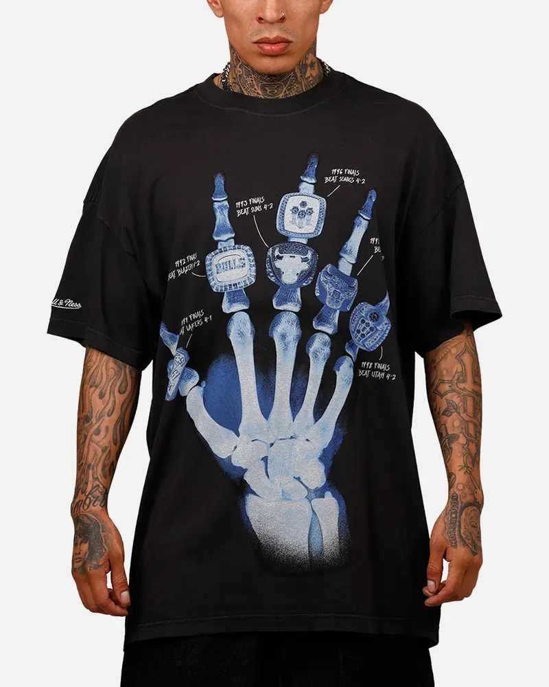 Mitchell & Ness Chicago Bulls Xray T-Shirt Faded Black 1