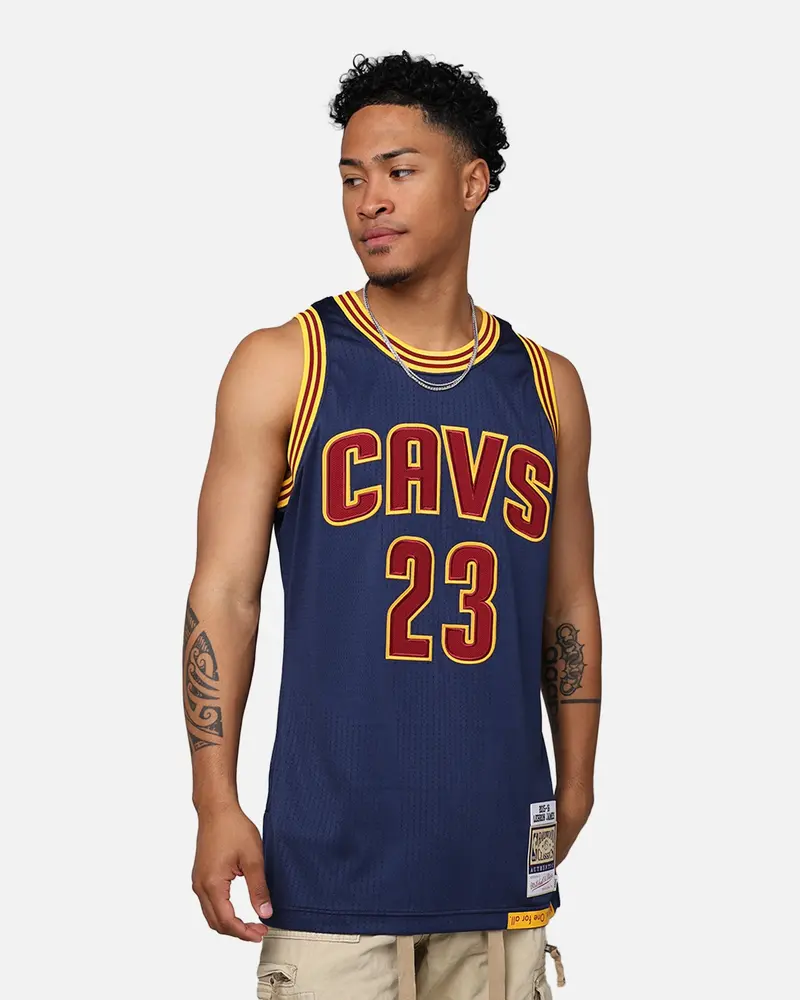 Mitchell & Ness Cleveland Cavaliers Lebron James 2015-16 Authentic Jersey Navy 1
