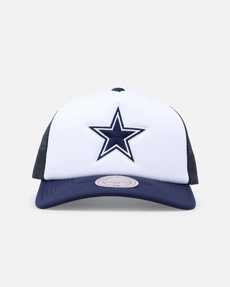 Mitchell & Ness Dallas Cowboys Logo Foam Trucker Snapback Blue/White 1