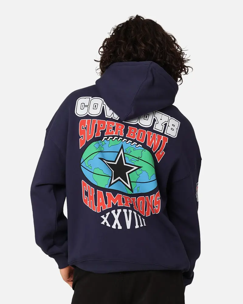 Mitchell & Ness Dallas Cowboys Super Bowl World Hoodie Navy 1