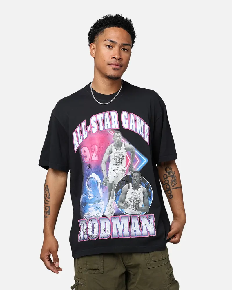Mitchell & Ness Dennis Rodman All-Star Game 1992 Player T-Shirt Faded Black 1