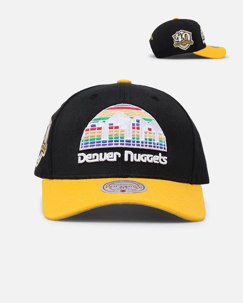 Mitchell & Ness Denver Nuggets "Enter The Dragon" Pro Crown Snapback Black/Ochre 1