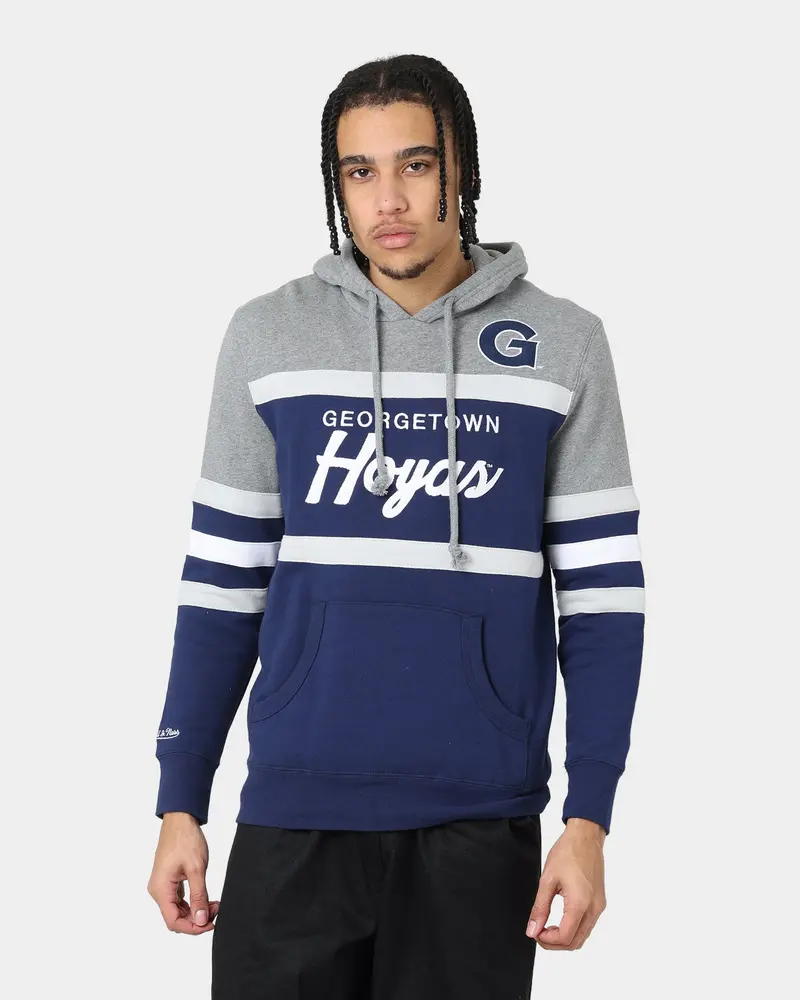 Mitchell & Ness Georgetown Hoyas Head Coach Hoodie Navy 1