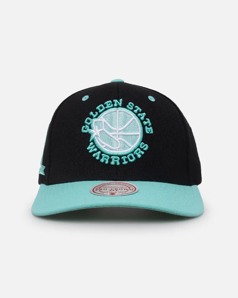 Mitchell & Ness Golden State Warriors "Ice Blue" Script Origin Snapback Black/Ice Blue 1