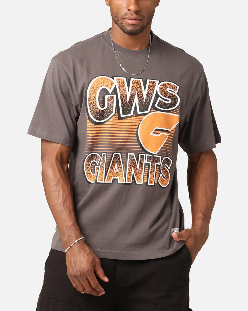 Mitchell & Ness Greater Western Sydney Giants Inline Stack T-Shirt Faded Black 1