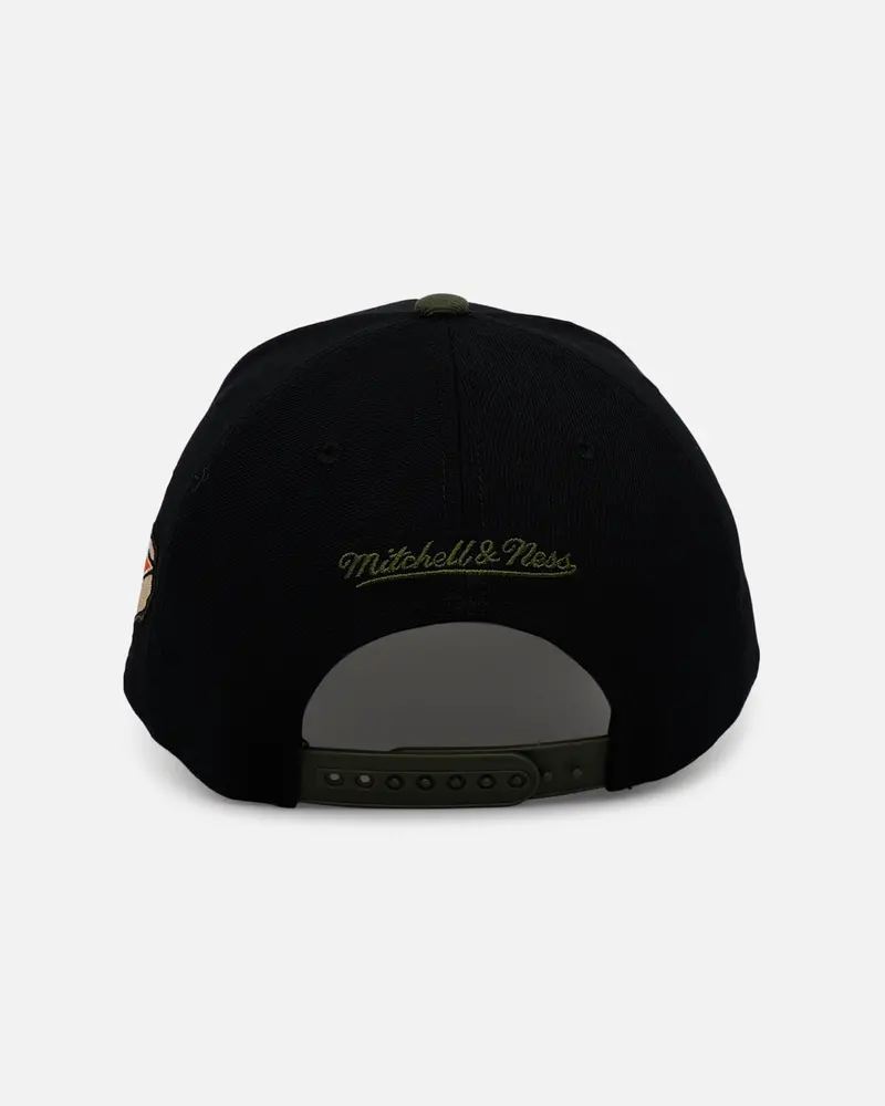 Mitchell & Ness Houston Astros 'Olive Cargos' Pro Pinch Snapback Olive/Black 2