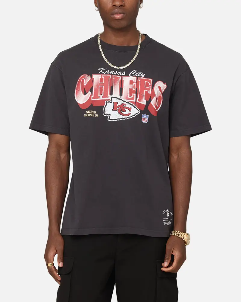 Mitchell & Ness Kansas City Chiefs Arch T-Shirt Faded Black 1