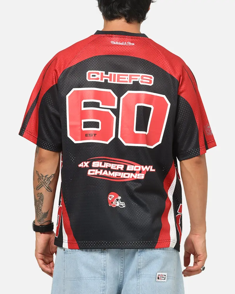 Mitchell & Ness Kansas City Chiefs Warehouse Rave Jersey Black/Red/White 1