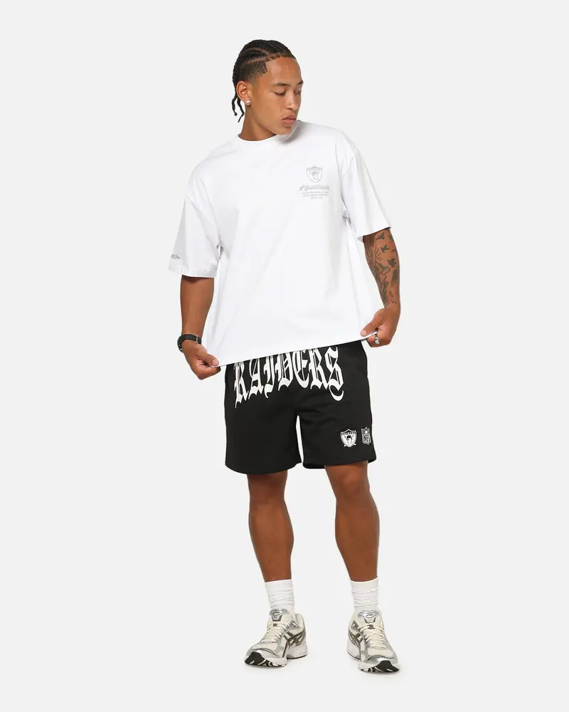 Mitchell & Ness Las Vegas Raiders Beastmode 24 Boxy T-Shirt White 4