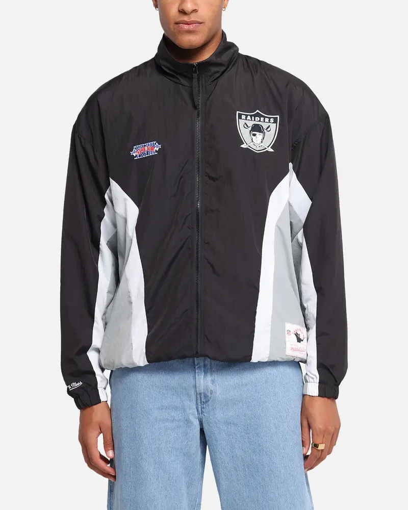 Mitchell & Ness Las Vegas Raiders Nylon Track Jacket Black/Grey 1