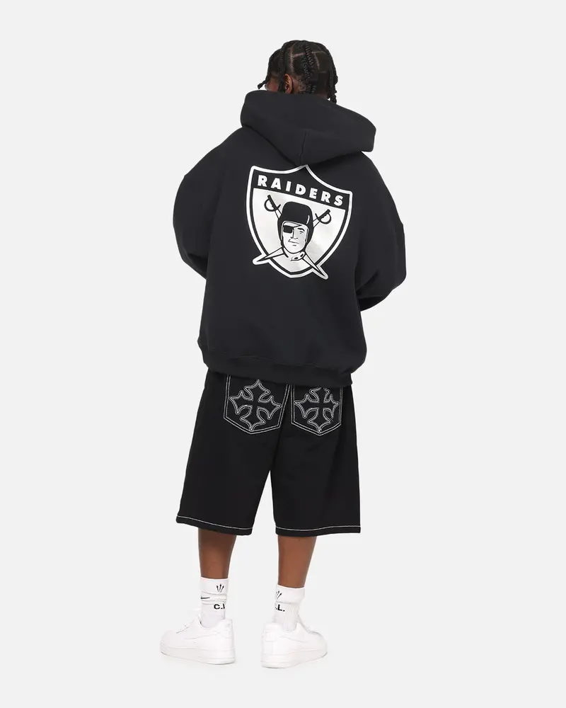 Mitchell & Ness Las Vegas Raiders Rhinestone Hoodie Faded Black 4
