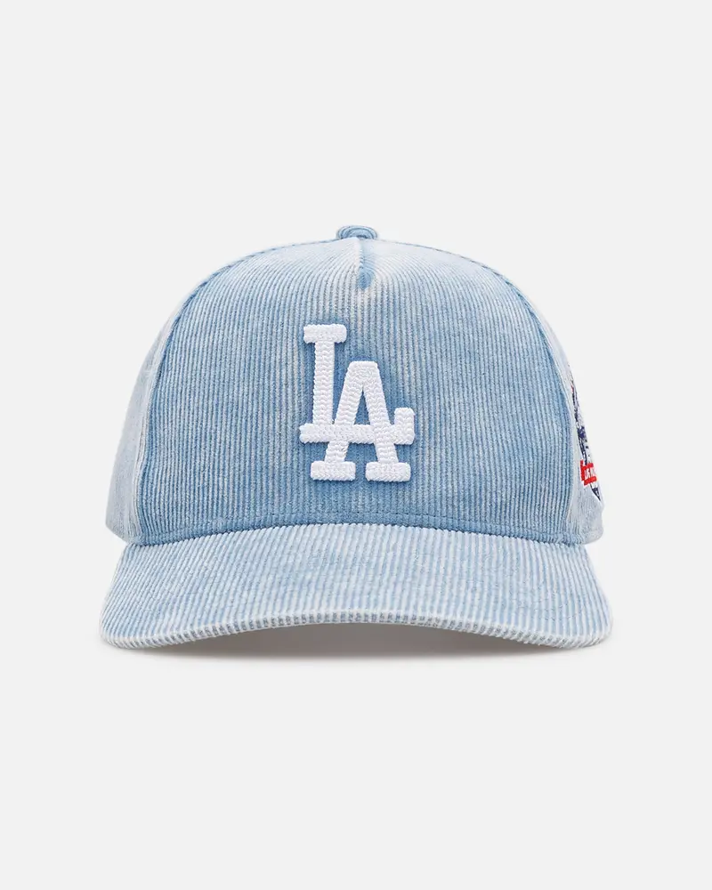 Mitchell & Ness Los Angeles Dodgers 'Dusty Cord' Pro Pinch Snapback Light Blue 1