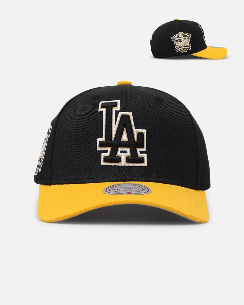 Mitchell & Ness Los Angeles Dodgers "Enter The Dragon" Pro Crown Snapback Black/Ochre 1