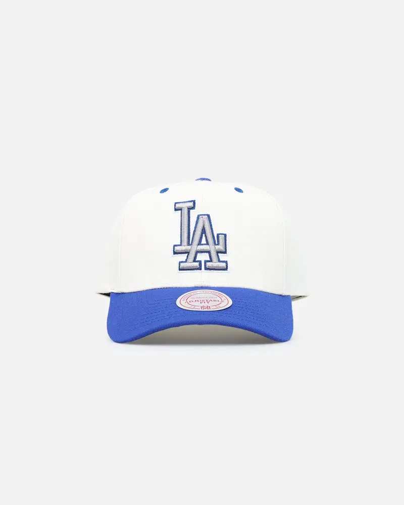 Mitchell & Ness Los Angeles Dodgers Go Team Go Snapback White Cream/Blue 1