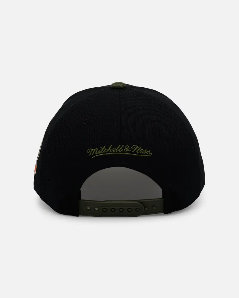 Mitchell & Ness Los Angeles Dodgers 'Olive Cargos' Pro Pinch Snapback Olive/Black 2