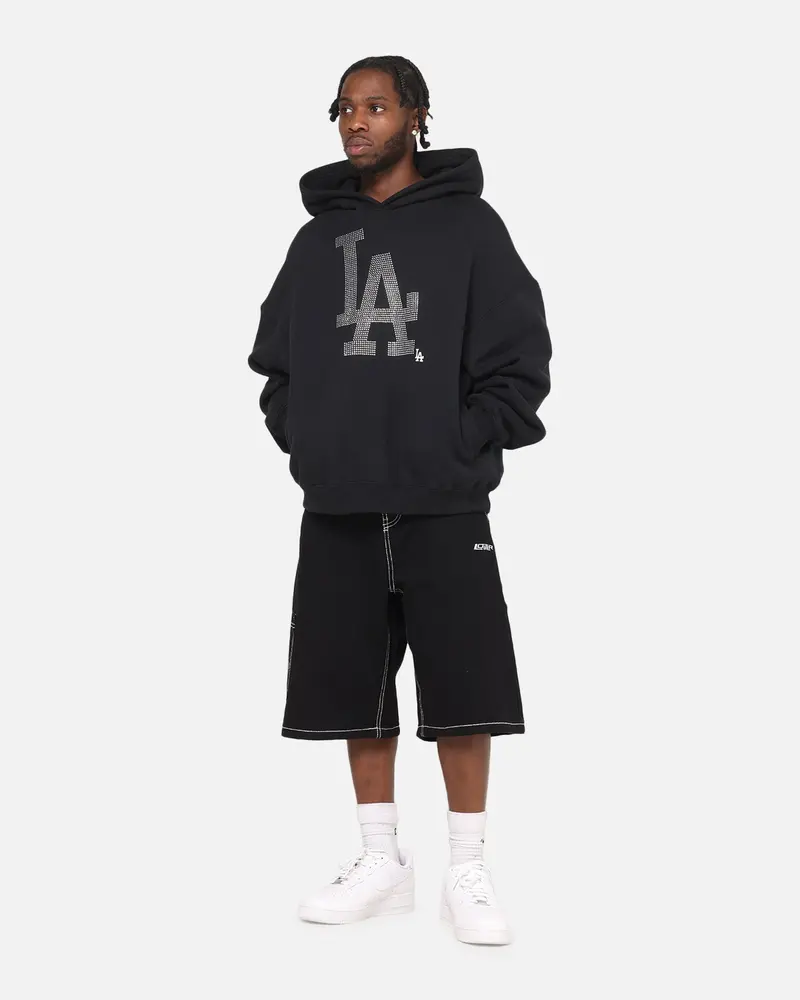 Mitchell & Ness Los Angeles Dodgers Rhinestone Hoodie Faded Black 2