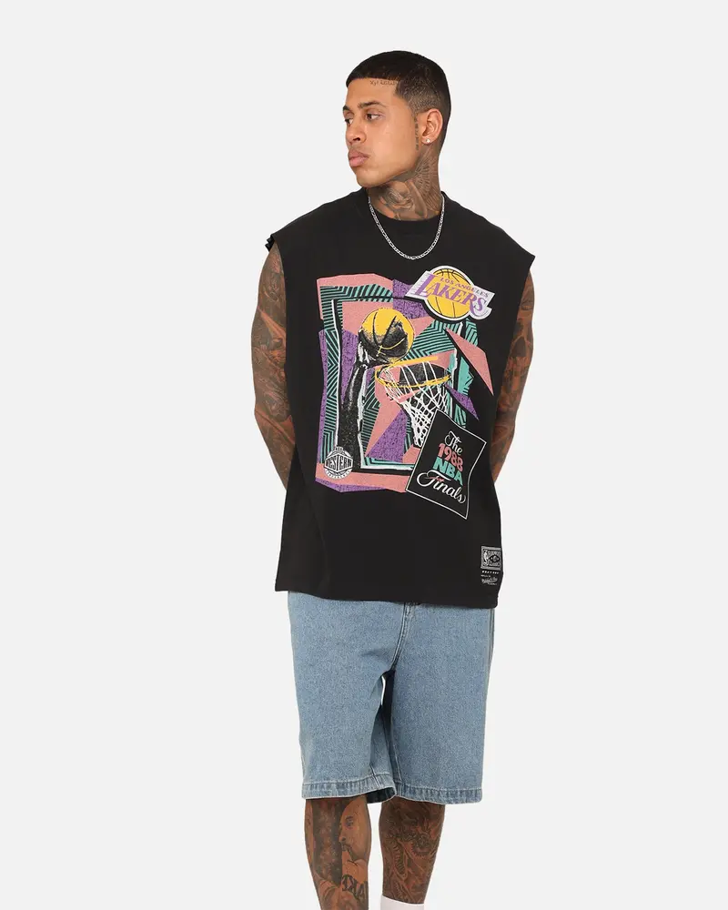 Mitchell & Ness Los Angeles Lakers 1988 Finals Muscle T-Shirt Black 1
