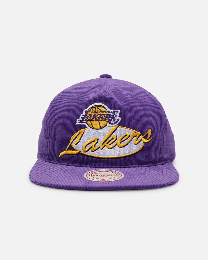 Mitchell & Ness Los Angeles Lakers Centre Circle Origin Snapback Purple 1