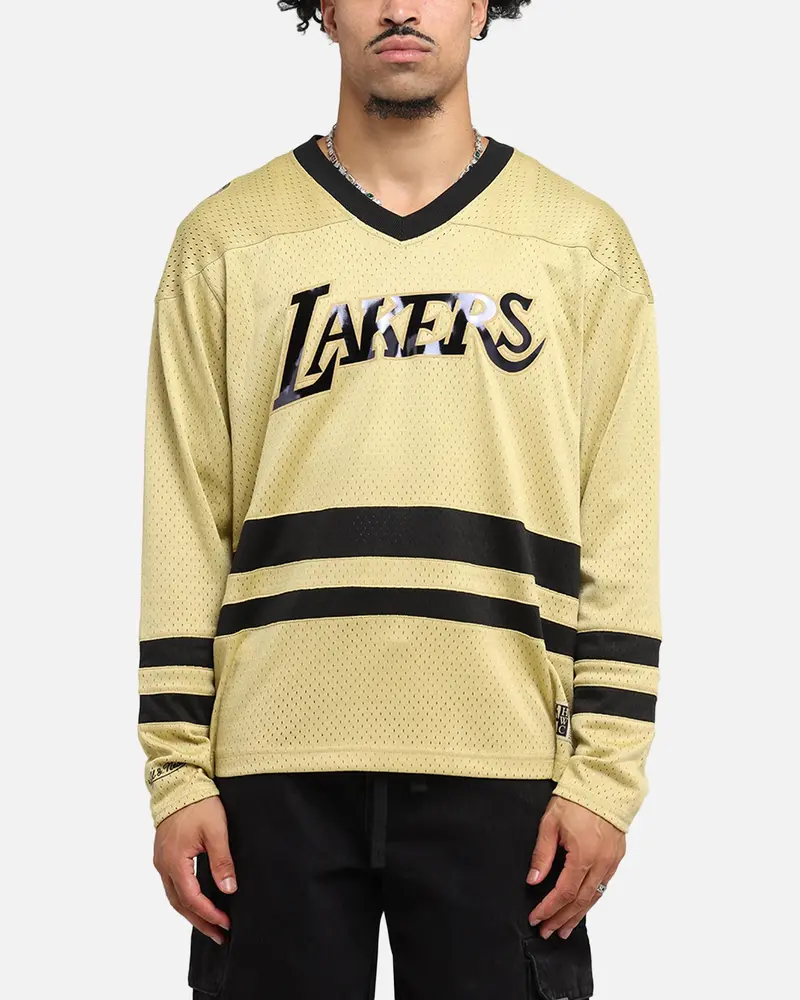 Mitchell & Ness Los Angeles Lakers Chrome Jersey Khaki 1