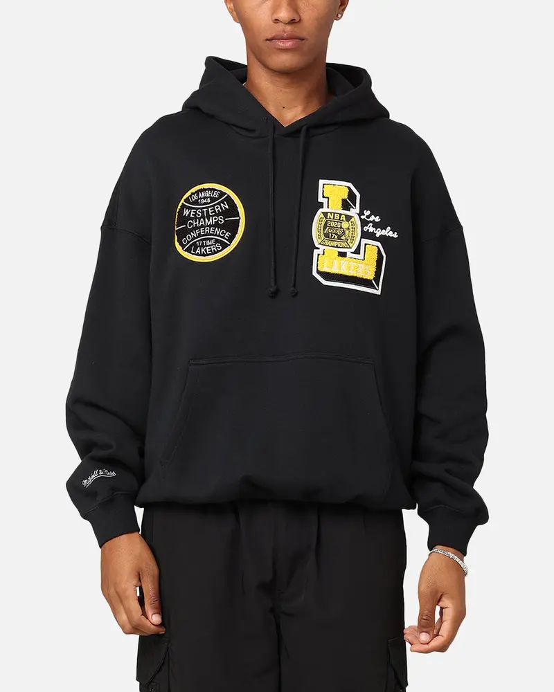 Mitchell & Ness Los Angeles Lakers Conference Hoodie Faded Black 1