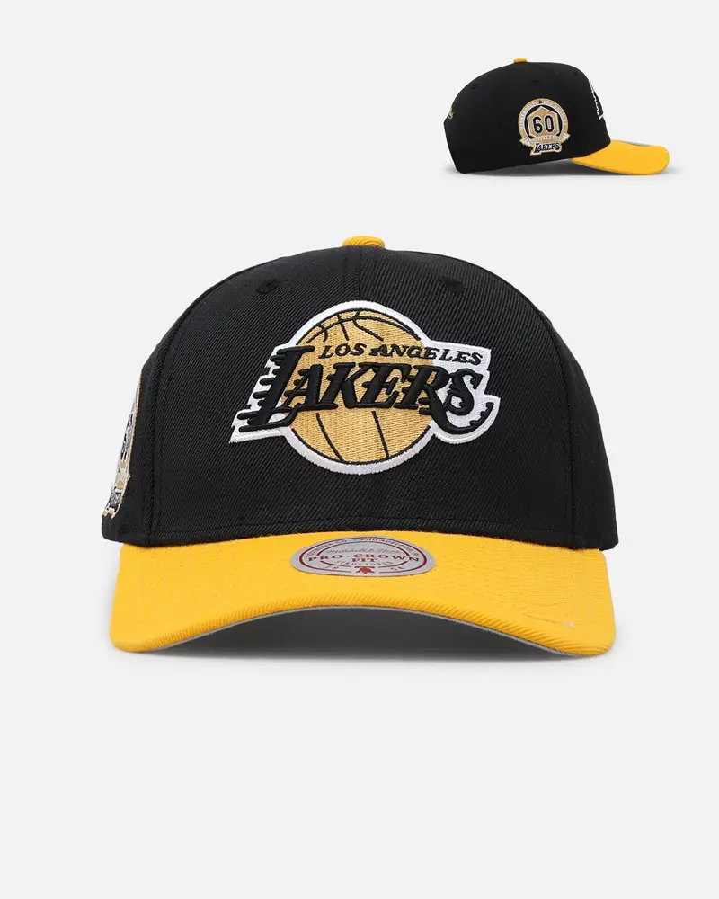 Mitchell & Ness Los Angeles Lakers "Enter The Dragon" Pro Crown Snapback Black/Ochre 1