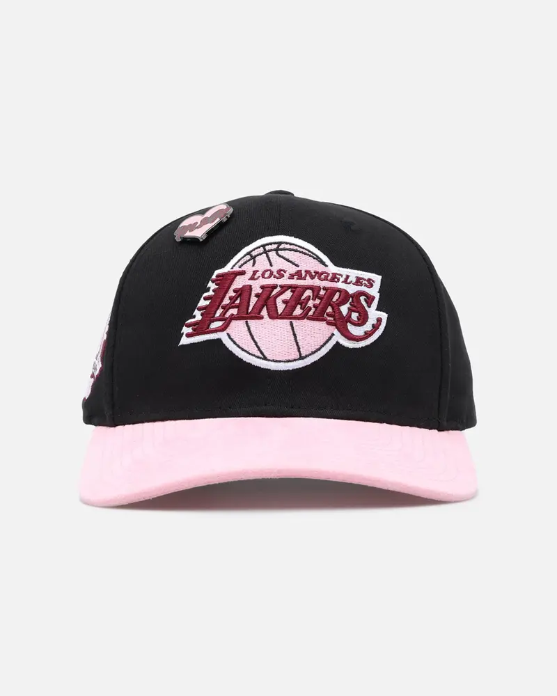 Mitchell & Ness Los Angeles Lakers 'Love & Devotion' Snapback Black/Pink 1