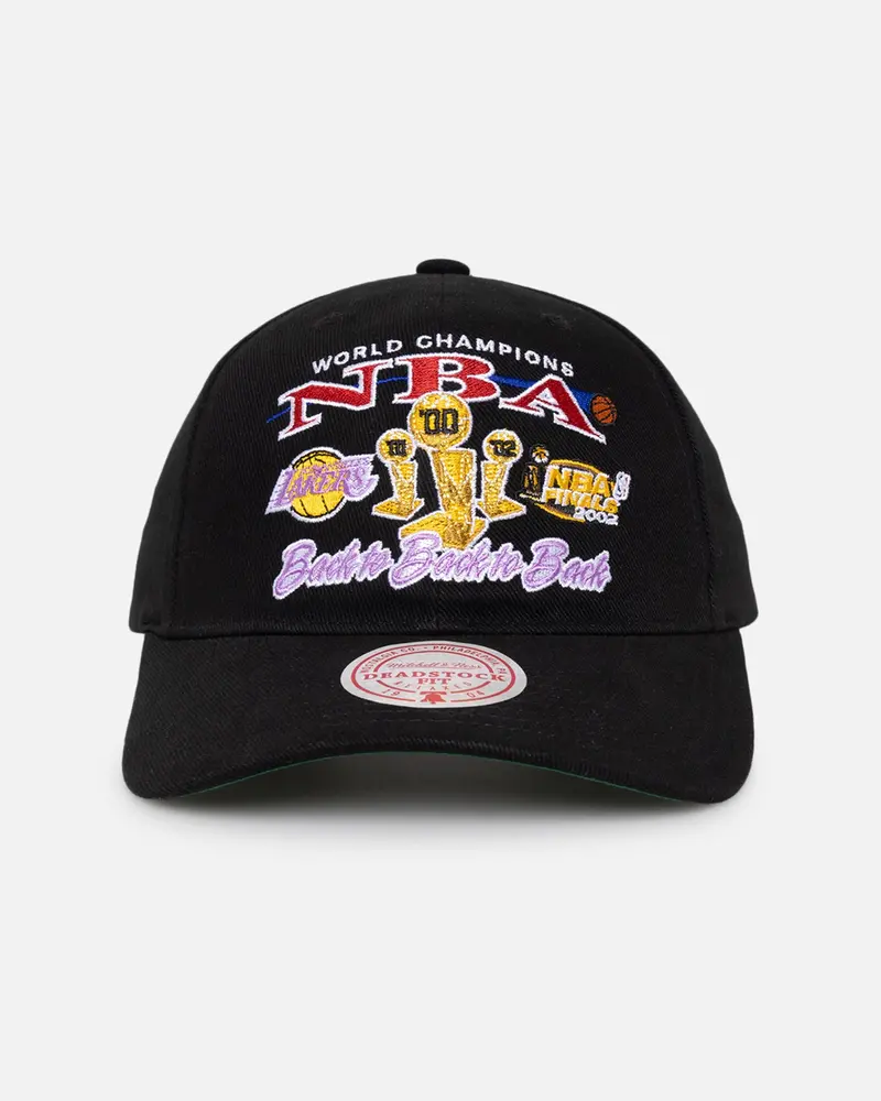 Mitchell & Ness Los Angeles Lakers Nba Finals Pro Crown Snapback Black 1