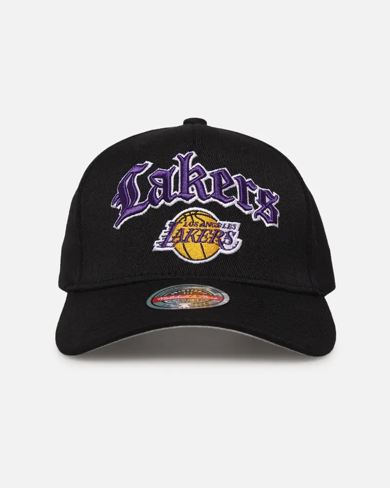 Mitchell & Ness Los Angeles Lakers 'Old English Classic' Mvp Snapback Black 1