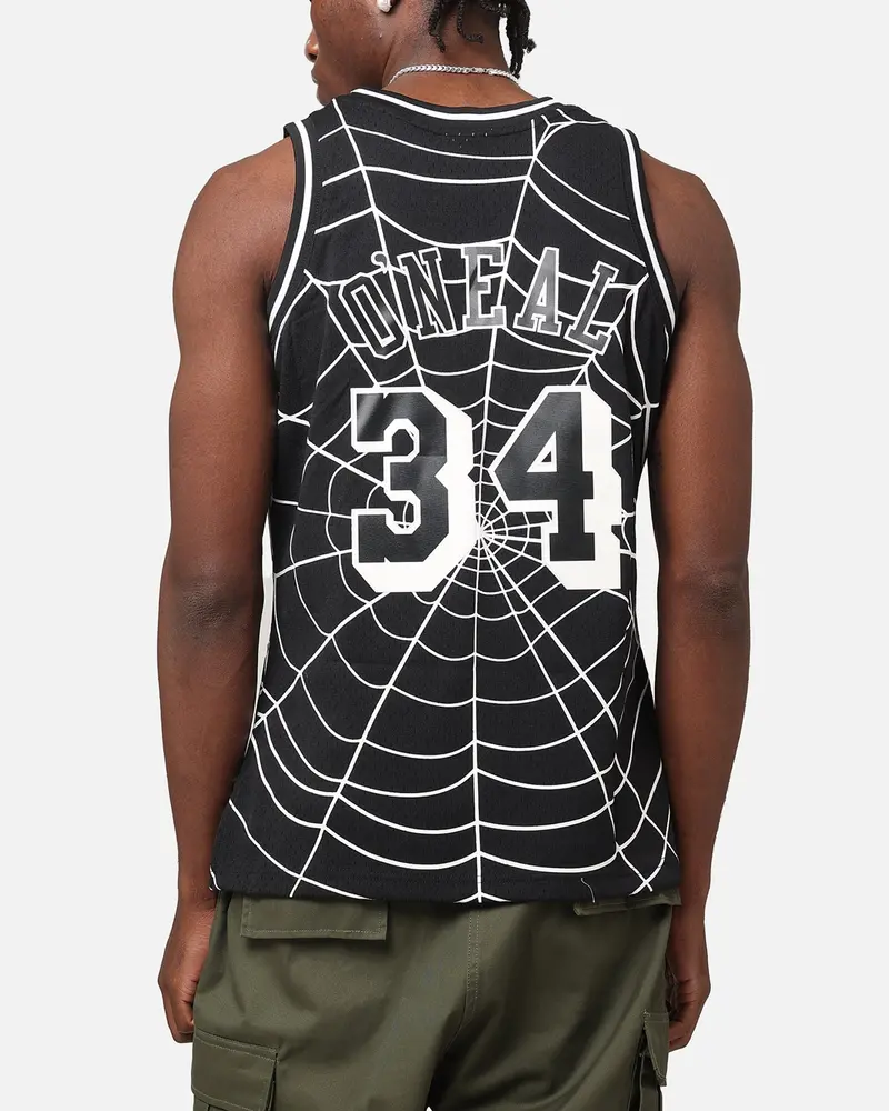 Mitchell & Ness Los Angeles Lakers Shaquille O'neal 'Glow Web' Jersey Black 2