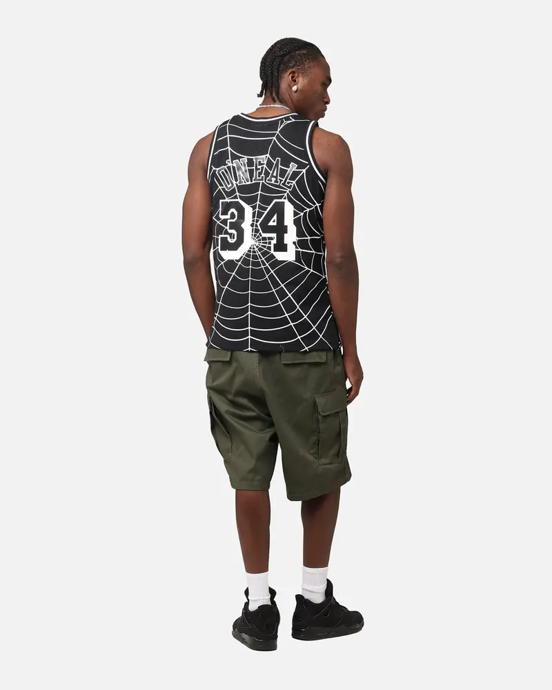 Mitchell & Ness Los Angeles Lakers Shaquille O'neal 'Glow Web' Jersey Black 4