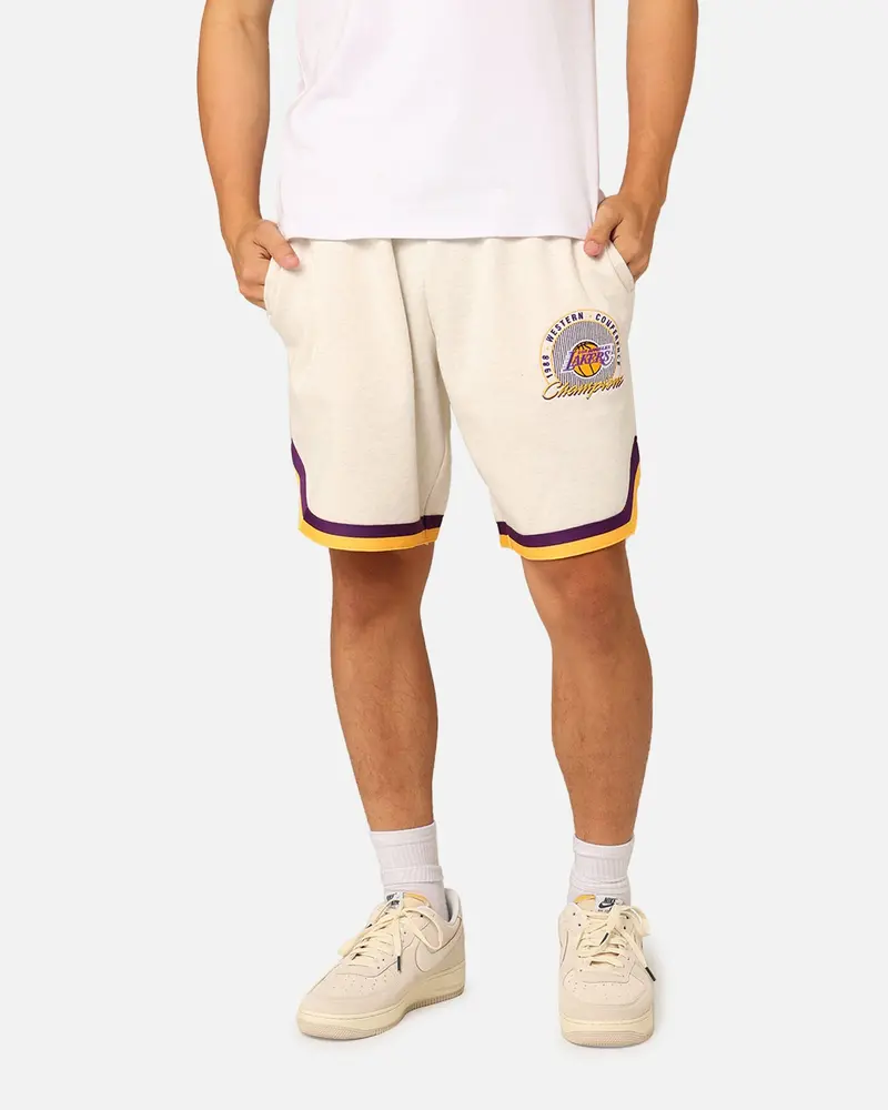 Mitchell & Ness Los Angeles Lakers Shooting Shorts White Marle 1