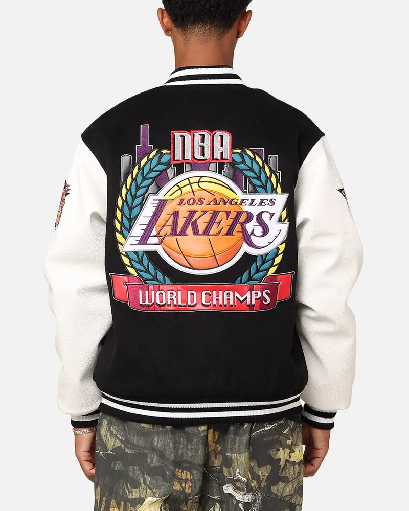 Mitchell & Ness Los Angeles Lakers Showtime Jacket Black/Cream 1