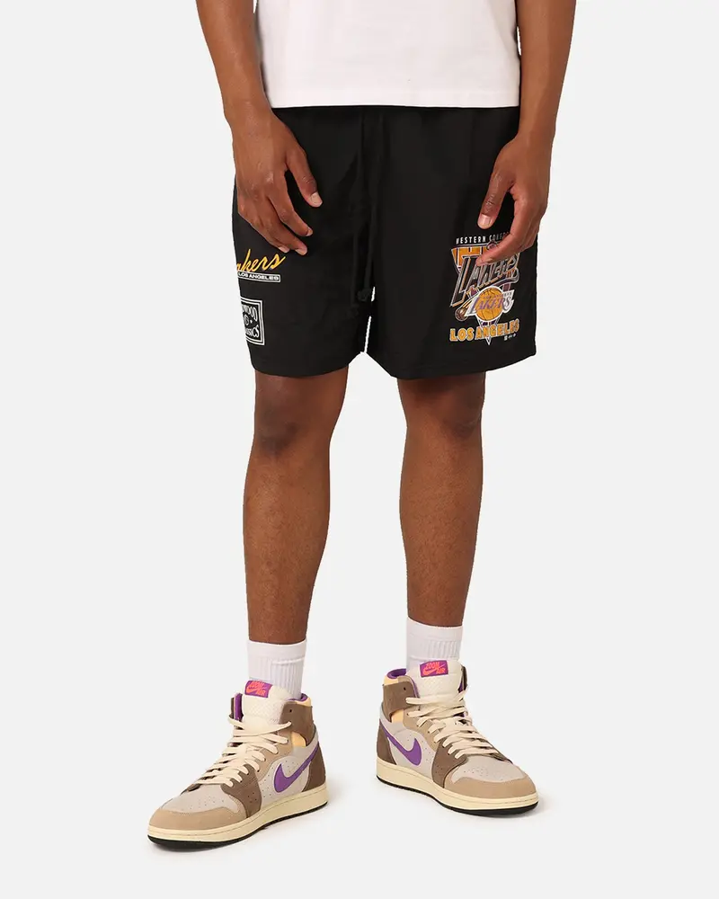 Mitchell & Ness Los Angeles Lakers Tri 2.0 Shorts Black 1