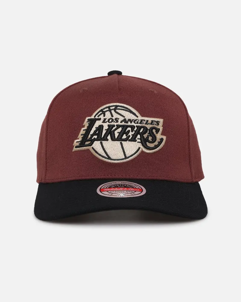 Mitchell & Ness Los Angeles Lakers 'Vintage Burgundy' Mvp Snapback Burgundy 1