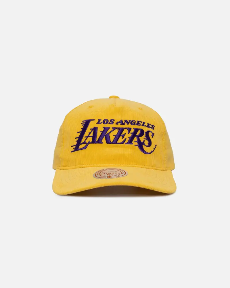 Mitchell & Ness Los Angeles Lakers Vintage Origin Snapback Yellow 1