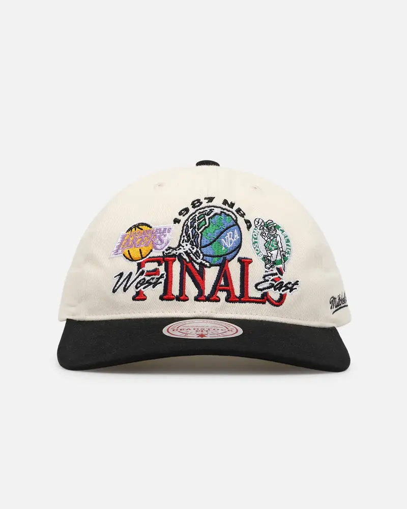 Mitchell & Ness Los Angeles Lakers X Boston Celtics 1987 Nba Finals Snapback Cream/Black 1