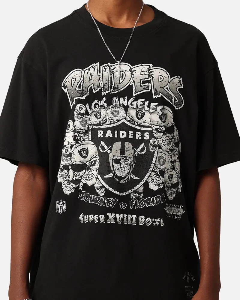 Mitchell & Ness Los Angeles Raiders Journey To Florida T-Shirt Faded Black 3