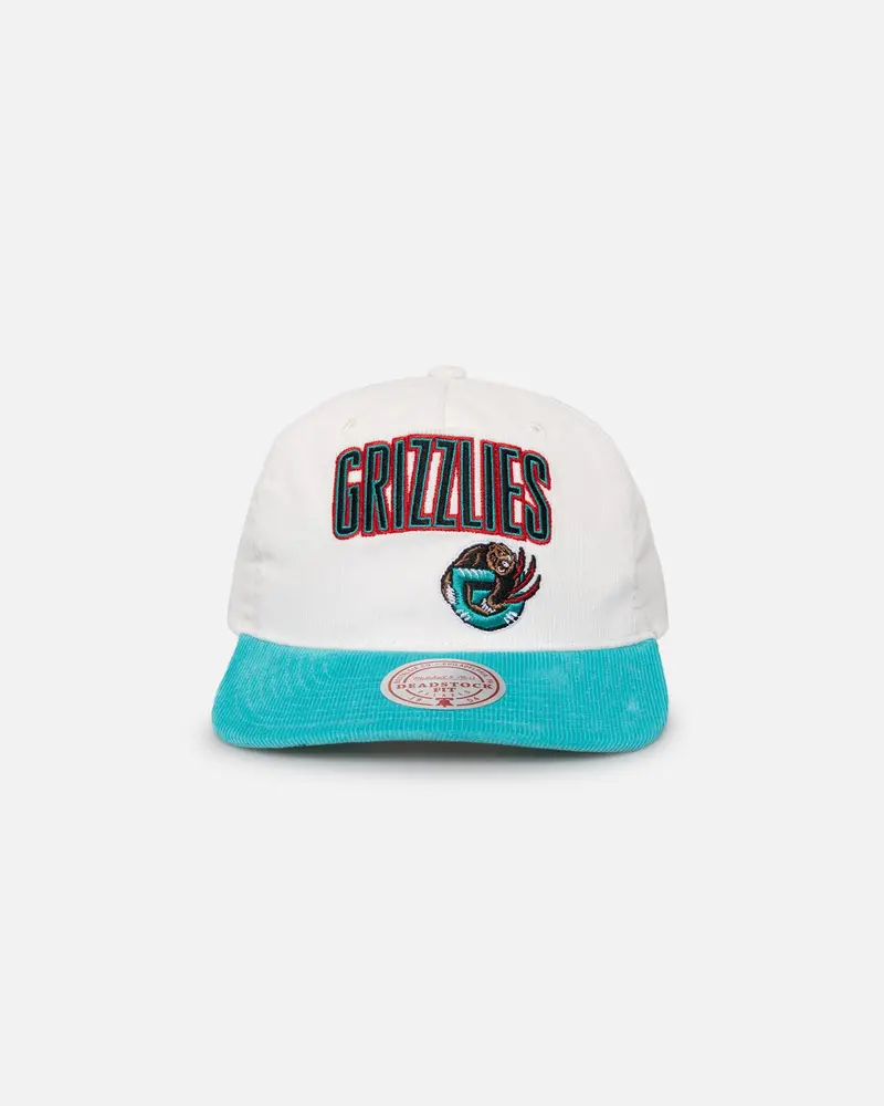 Mitchell & Ness Memphis Grizzlies History Origin Snapback White/Teal 1