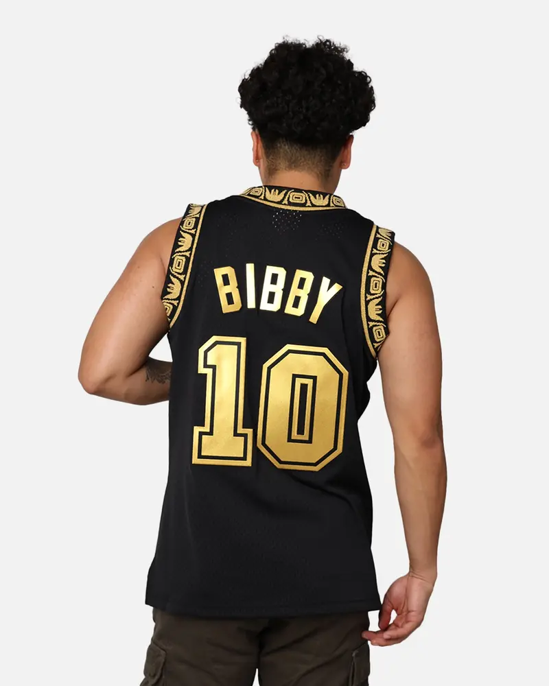 Mitchell & Ness Memphis Grizzlies Mike Bibby '98-99 Swingman Jersey Black/Gold 1