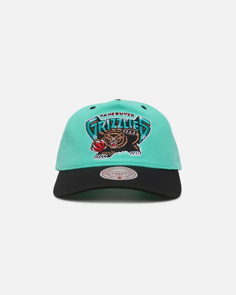 Mitchell & Ness Memphis Grizzlies Nylon Deadstock 2-Tone Snapback Bright Aqua/Black 1